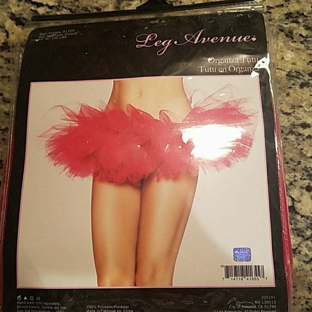 Red organza tutu